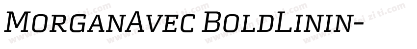 MorganAvec BoldLinin字体转换